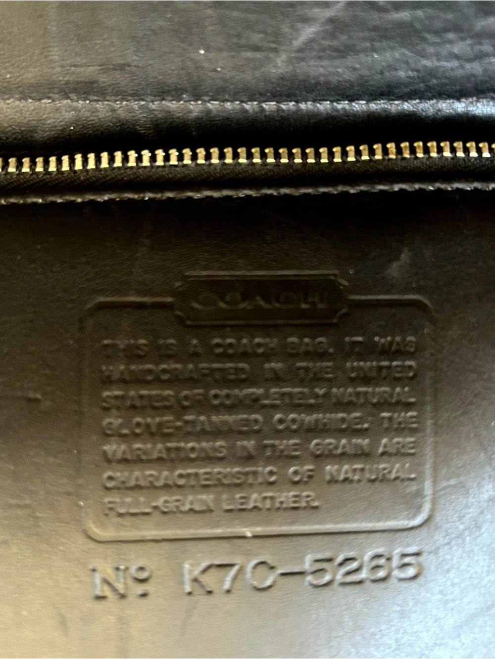 Classic Coach Black Leather Briefcase with Removable Strap EC